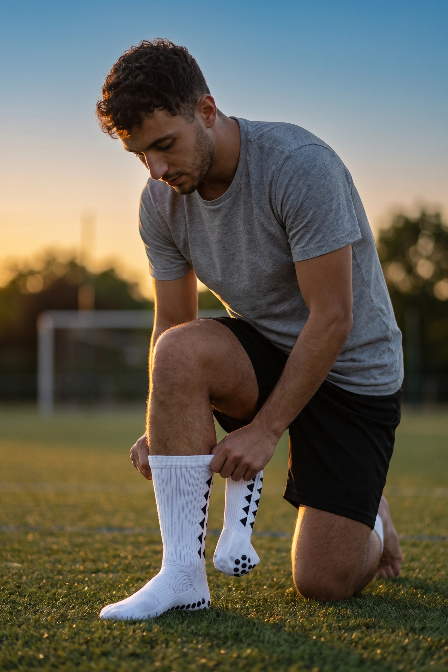 Chaussettes Grip Pro blanches — visuel 2